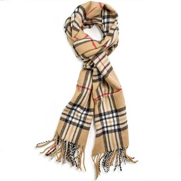 Accessories - NEW Plaid Wool Blend Winter Scarf